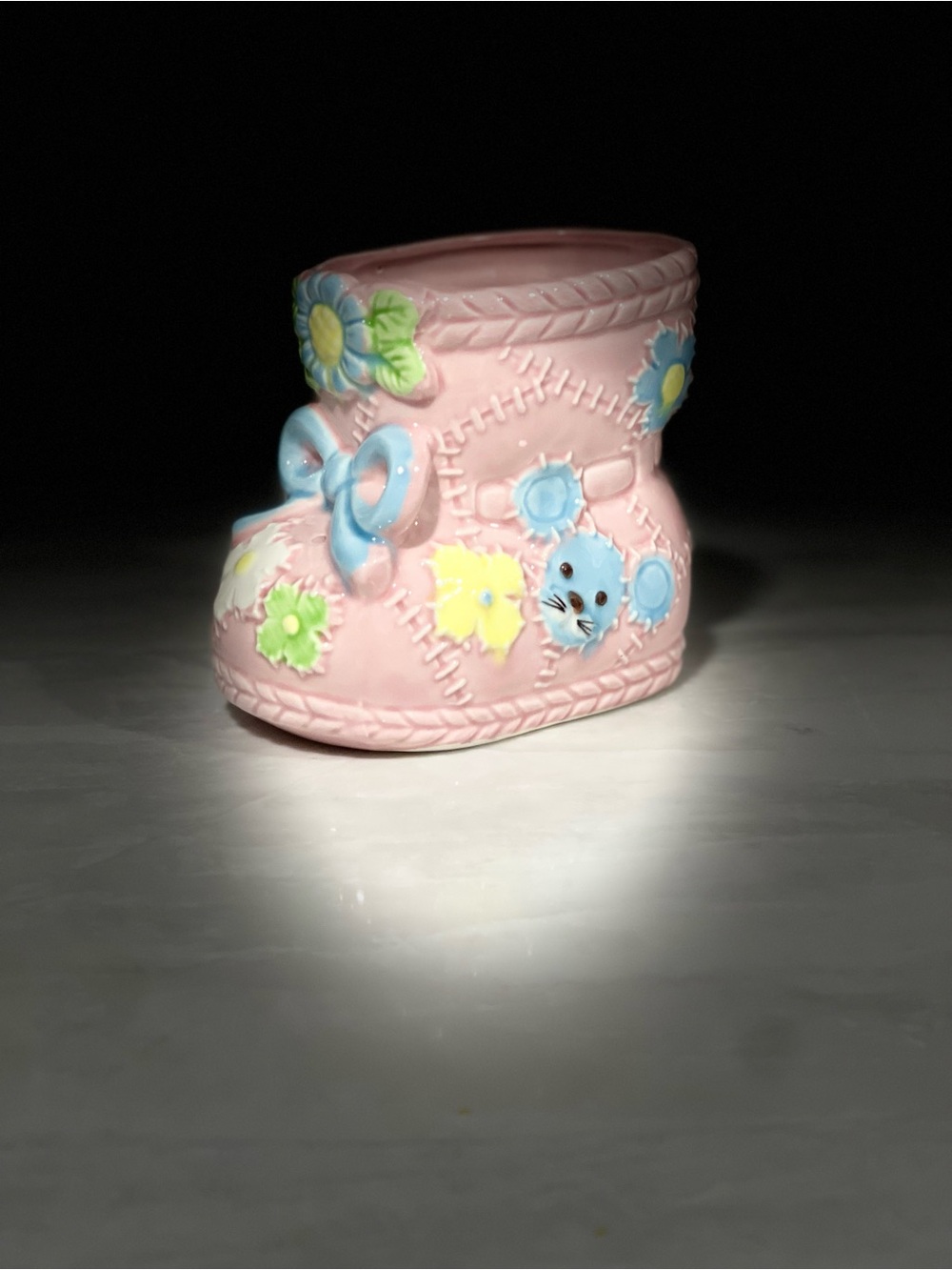 Vintage Ardco Japan Ceramic Baby Bootie Planter